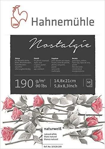Bloc para bocetos o esquicios Nostalgie – A5 – 190 g/m² – 50 hojas
