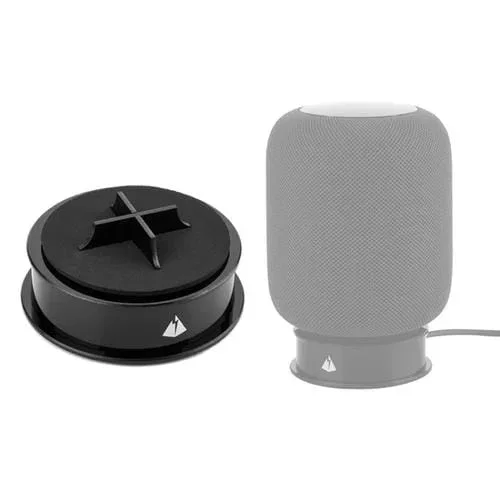 Bluetooth Altavoz Lerlingbaoer Soporte Almacenamiento Cable para Homepod (Negro)