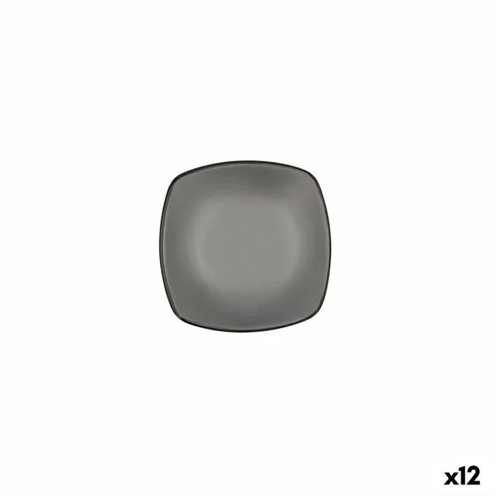Bol para aperitivos bidasoa gio gris plástico 13 x 13 cm 12 unidades