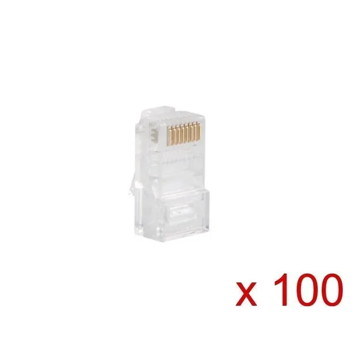 Bolsa 100 conectores rj 45 8p8c-100 sveon svcon-001 – para cat 6/6a