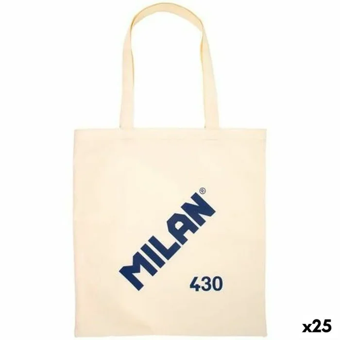 Bolsa de tela milan 1918 beige 41 x 38 x 0,5 cm (25 unidades)
