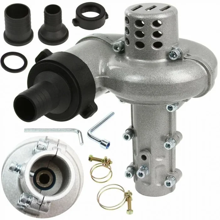 Bomba de agua para desbrozadora, adaptador para tubo de 28 mm con 9 dientes, ideal para riego y trasvase portátil en jardín o campo – CATA