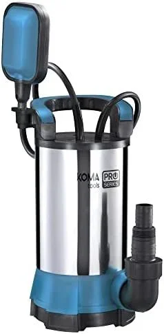 Bomba para extraccion de agua limpia 500w inoxidable 17x30cm limpia koma tools