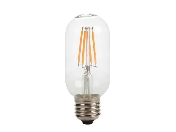 Bombilla led – modelo retro con filamentos led – t45 – 4 w – e27 – color blanco cálido intenso