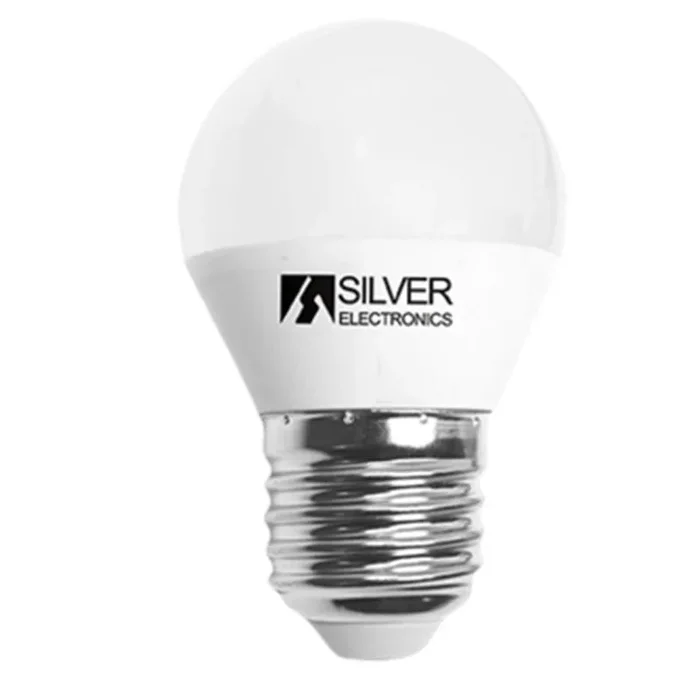 Bombilla LED Esférica regulable 5W E27 3000K 320lm 150º