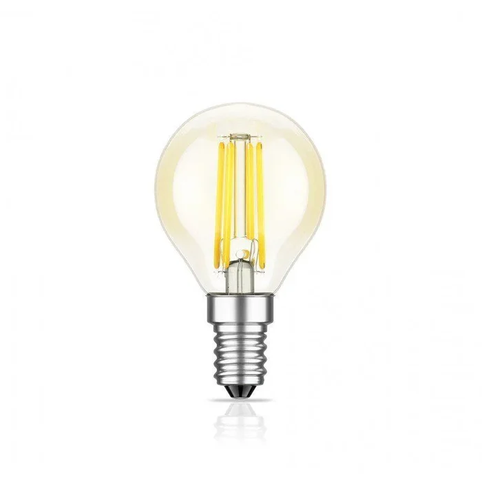 Bombilla led toshiba filamento g45 e14 4.5w 2700k