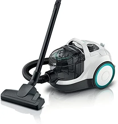 Bosch – Aspirador de Trineo sin Bolsa, Serie 4, ProHygienic, 2 litros, 78 dB, Blanco, BGC21HYG1