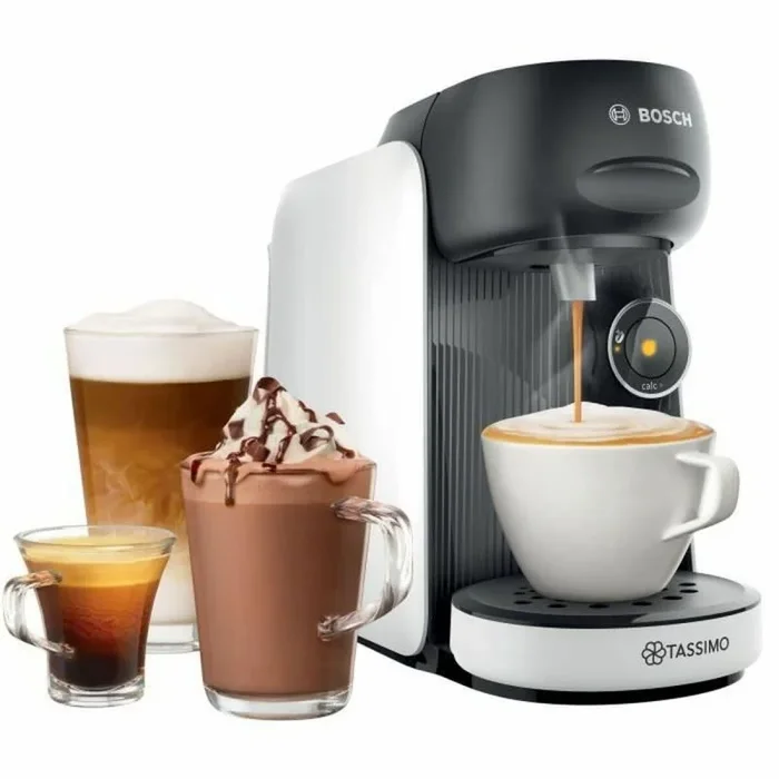 Bosch – Cafetera TASSIMO FINESSE para preparar múltiples bebidas, hasta 40 bebidas, IntensityBoost, INTELLIBREW, blanco, TAS16B4