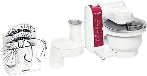 Bosch MUM4825 robot de cocina 600 W Rojo, Blanco
