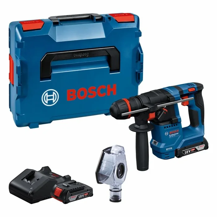 Bosch Professional 18V System martillo perforador a batería GBH 18V-18 X (ONECHUCK, incl. 2x 18V 2.0Ah, GAL 18V-40, GDE 24)