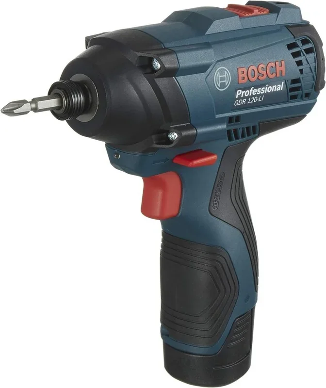 Bosch Professional GDR 120-LI Atornillador de impacto a batería (2×1,5Ah; case) 06019F0001