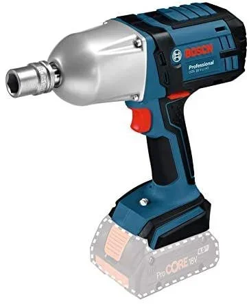 Bosch Professional GDS 18V-LI HT – Atornillador de impacto a batería, 18V, 650 Nm, tornillos hasta M20, sin batería, en caja