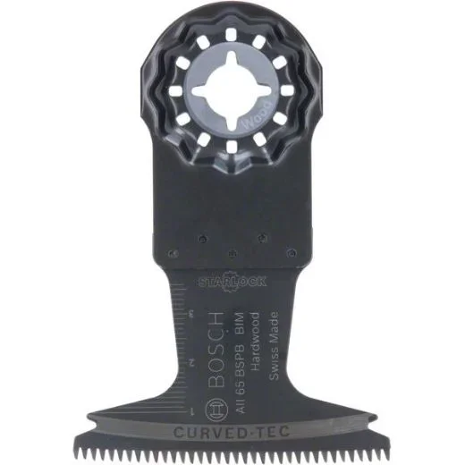 Bosch Professional Starlock – Hoja de sierra de inmersión para madera dura, BIM AII 65 BSPB, 40 x 65 mm
