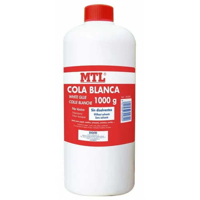 Bote cola blanca multiusos 1 litro