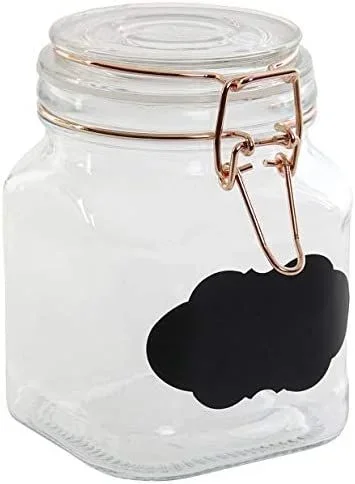 Bote hermético cristal etiqueta 14×10