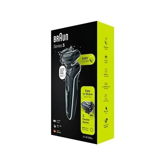 Braun Series 5 51-W1000S afeitadora Máquina de afeitar de láminas Recortadora Negro