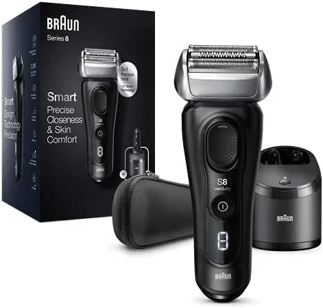 Braun Series 8 8450cc Máquina de afeitar de rotación Recortadora Negro
