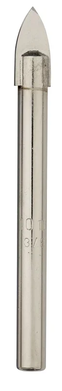 Broca IRWIN 10507904, 5 mm, para vidrio y azulejos, corte preciso, vástago redondo, material metálico, refrigeración por agua, velocidad recomendada 300 RPM