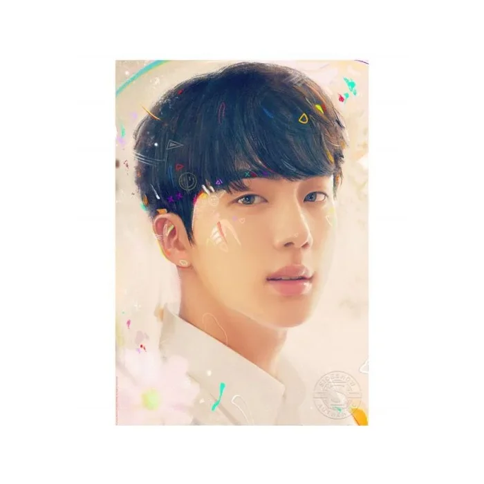Bts litografia love yourself: jin 46 x 61 cm – sin enmarcar