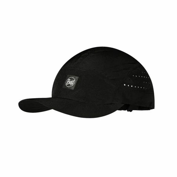 Buff®| Gorra Speed Hombre Mujer Adulto Ligera, Plegable, Materiales reciclados, Proteccion Solar UPF 50, Running, Correr, Deporte, L/XL, Negro