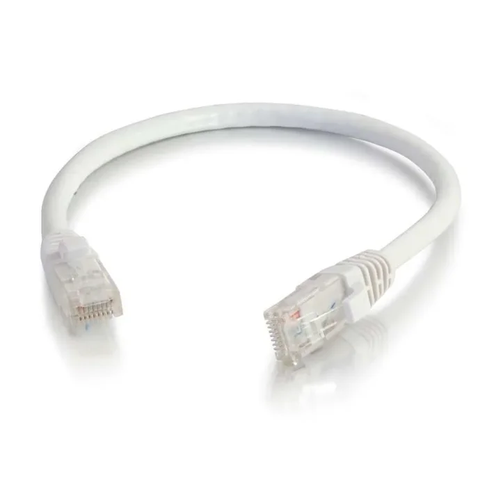 C2G 1m Cat6 Patch Cable – Cable de red (1m, RJ-45, RJ-45, 56g, Cat6) Color blanco