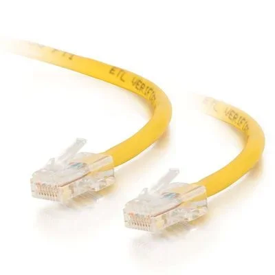 C2G Cable de conexión de red de 1.5m Cat5e sin blindaje y sin funda (UTP), color amarillo