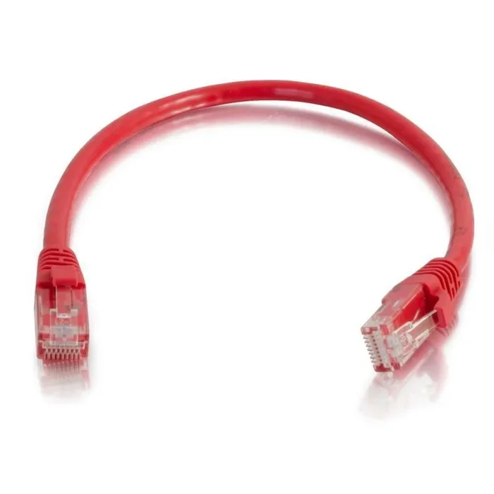 C2G Cable de conexión de red de 1 m Cat6 sin blindaje y con funda (UTP), color rojo