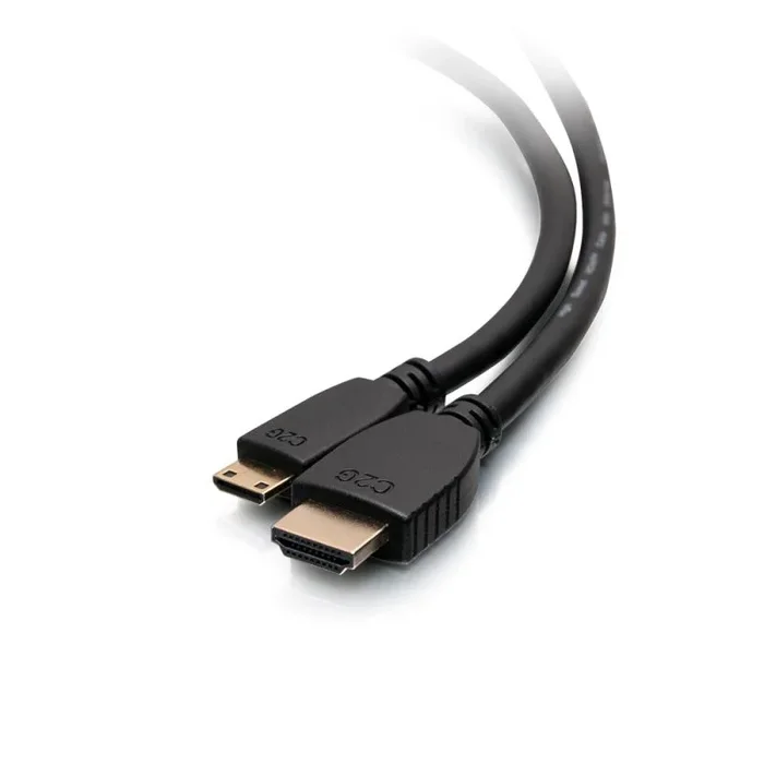 C2G Cable HDMI a Mini HDMI de alta velocidad de 10 pies (3 m) con Ethernet, 4K 60Hz HDMI 2.0 chapado en oro
