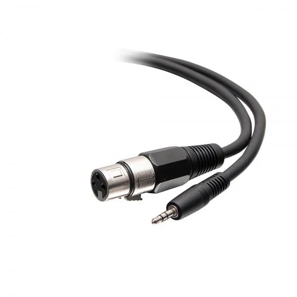 C2G Cable XLR de TRS a hembra de 3 posiciones macho de 1,8 m 3,5 mm