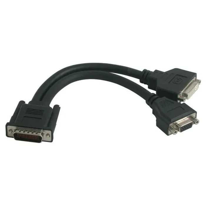 C2G LFH/DMS 59 / DVI-I Female, HD15 F 0,2 m Negro
