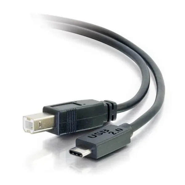 C2G USB 2.0, C – Standard B, 4m cable USB USB C USB B Negro