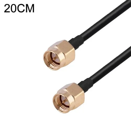 Cable Adaptador Coaxial SMA Macho a SMA Macho RG174 RF, Longitud 20 cm
