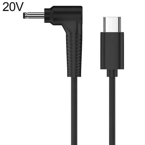 Cable Adaptador de Alimentación CC a Tipo C 20 V 3,5 x 1,35 mm