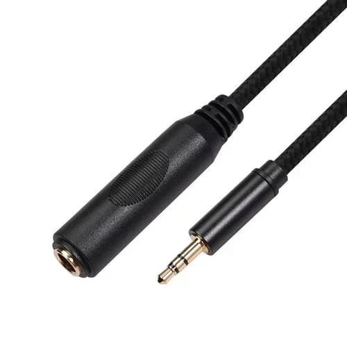 Cable Adaptador de Audio 3662B Hembra 6,35 mm a Macho 3,5 mm, Longitud 30 cm