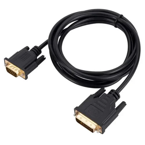Cable Adaptador DVI a VGA para Monitor de Tarjeta Gráfica de Computadora, Longitud 1 M