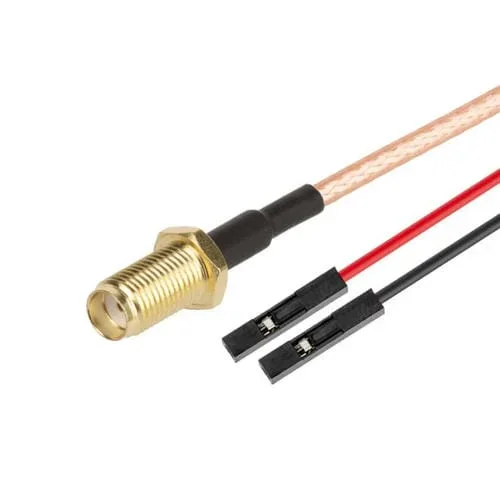 Cable Adaptador Extensión Prueba RF SMA Hembra a Doble Dupont Hembra RG316 0,5 m