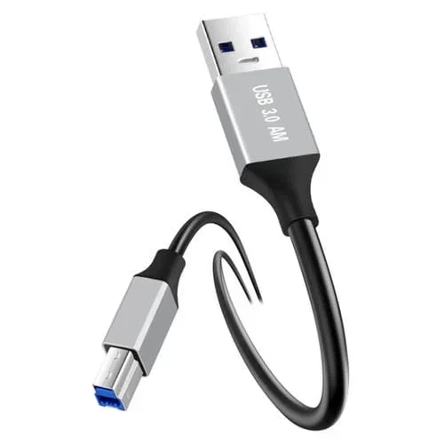 Cable Adaptador USB 3.0 Macho a USB-B Cuadrado para Transmisión de Datos de Impresora 0,3 m