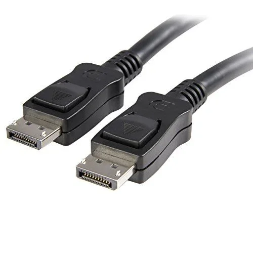 cable de 90cm displayport 1.2 con pestillos – displayport 4k