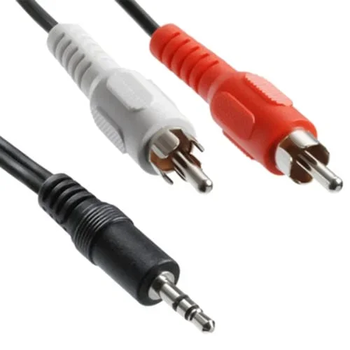 Cable de Audio Macho 3,5mm Estéreo a RCA Macho 5 Metros