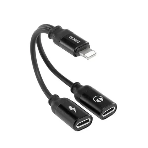 Cable de Conversión Enkay Enk-At104 Adaptador 8 Pines a 8 Pines (Negro)