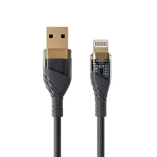 Cable de Datos Carga Rápida USB a 8 Pines 2,4 A 1 m (Negro)