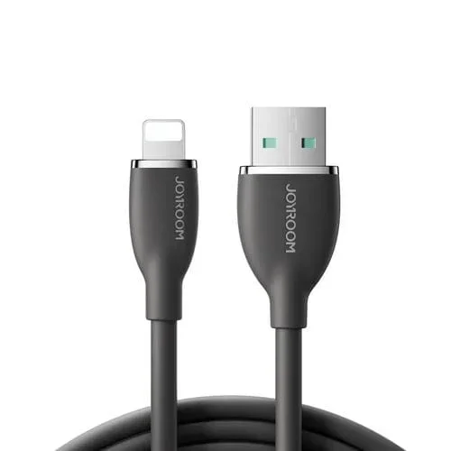 Cable de datos Joyro0M Sa29-Al3 3A USB A 8 Pines carga rápida 1,2 m (Negro)