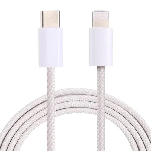 Cable de datos Usb-C a 8 Pin 12W Pd 1M (Blanco)