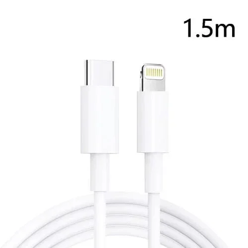Cable de Datos USB-C a 8 Pin Pd30W Carga Rápida para iPhone 1.5M