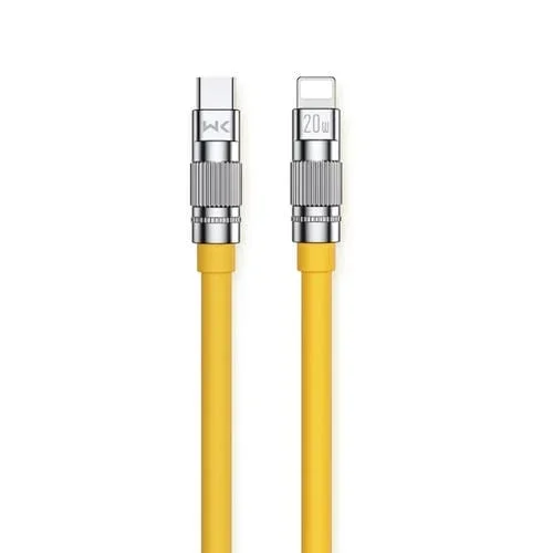 Cable de datos Wk Qjie Series WDC-187 20W Usb-C a Type-C 8 Pines (Amarillo)