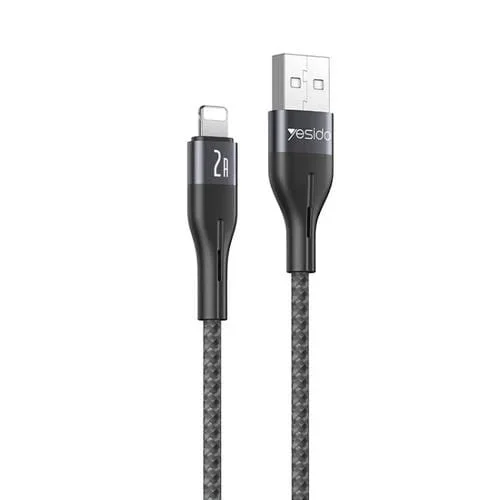Cable de Datos Yesido CA121L 2A USB A 8 Pines Longitud 1 m