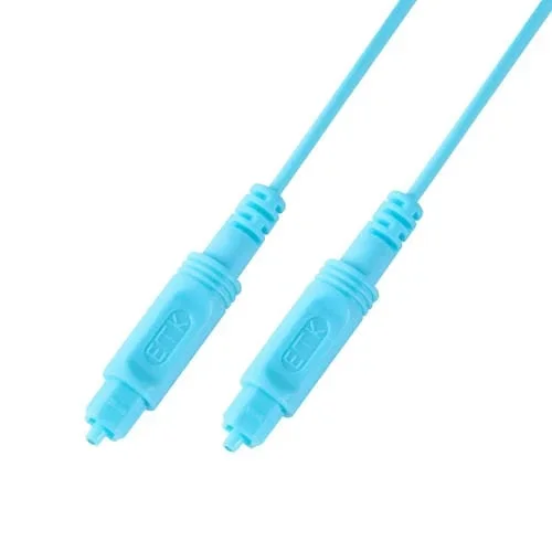 Cable de Fibra Óptica de Audio Digital Emk 8M OD2.2mm Equilibrio Altavoz Plástico (Azul Cielo)
