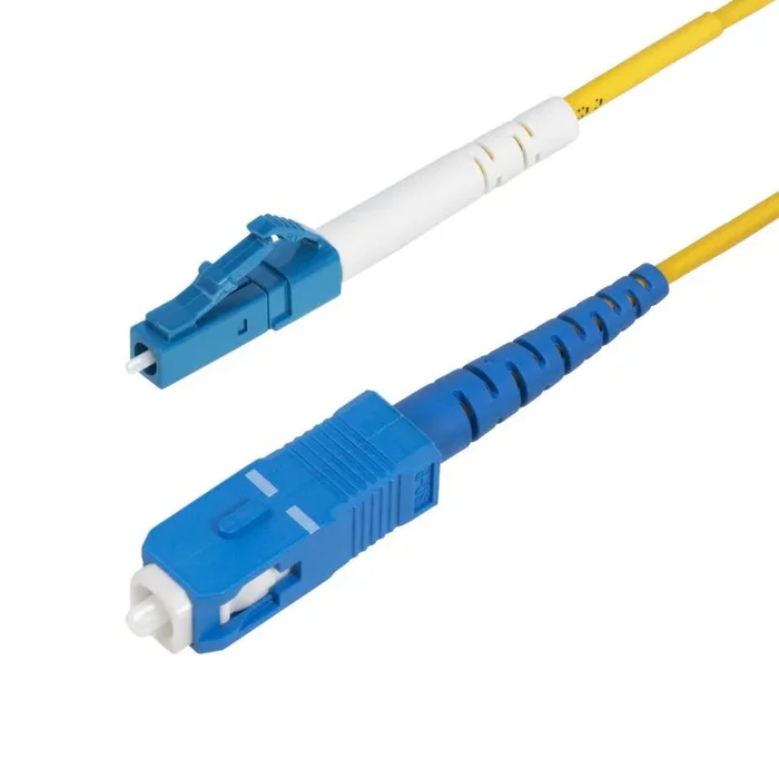 Cable de Fibra Óptica Simplex LC a SC (UPC) OS2 Monomodo de 5m – 9/125µm – 40G/100G – Cable LSZH