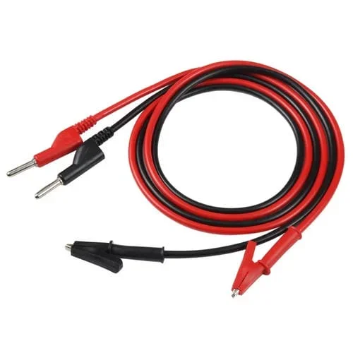 Cable de Punta de Prueba de Sonda Gruesa a Pinza de Cocodrilo, Longitud 1 M