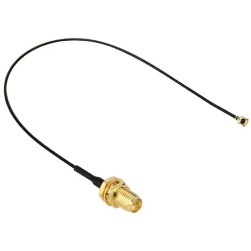 Cable Flexible U.Fl / Ipx a Rp Sma Hembra para Red WIFI, Longitud 18 cm